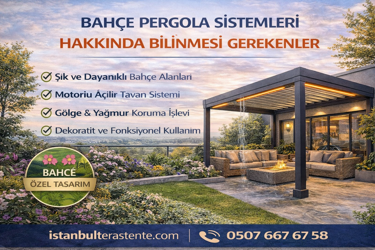 Bahçe Pergola Sistemleri Hakkında Bilinmesi Gerekenler