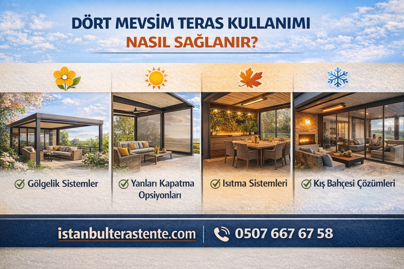 Dört Mevsim Teras Kullanımı Nasıl Sağlanır?