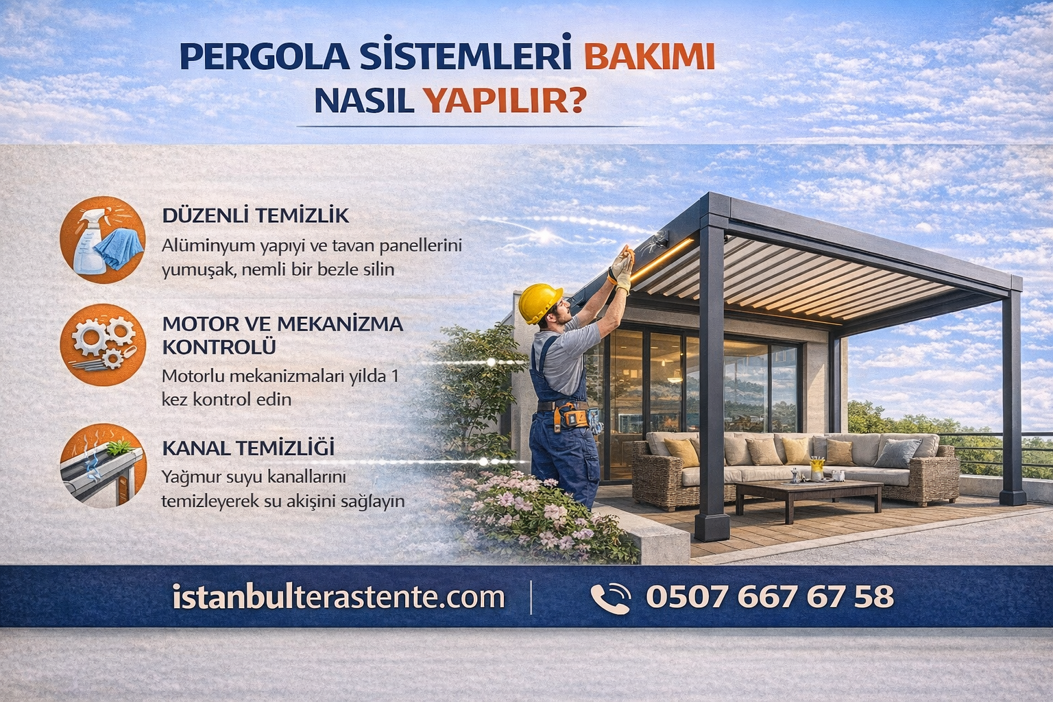 Pergola Sistemleri Bakımı Nasıl Yapılır?