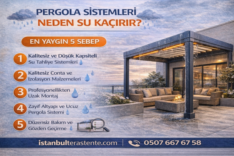 Pergola Sistemleri Neden Su Kaçırır
