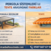 Pergola Sistemleri ile Tente Arasındaki Farklar