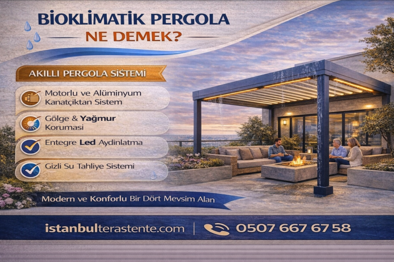 Bioklimatik pergola ne demek