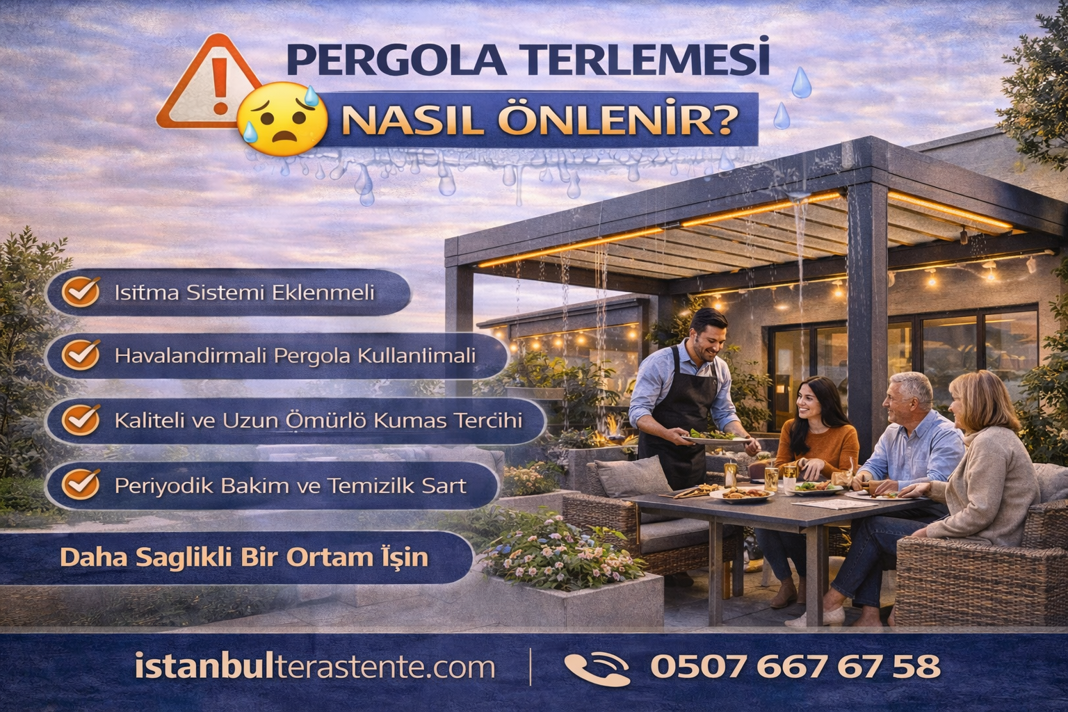 Pergola terlemesi nasıl önlenir?