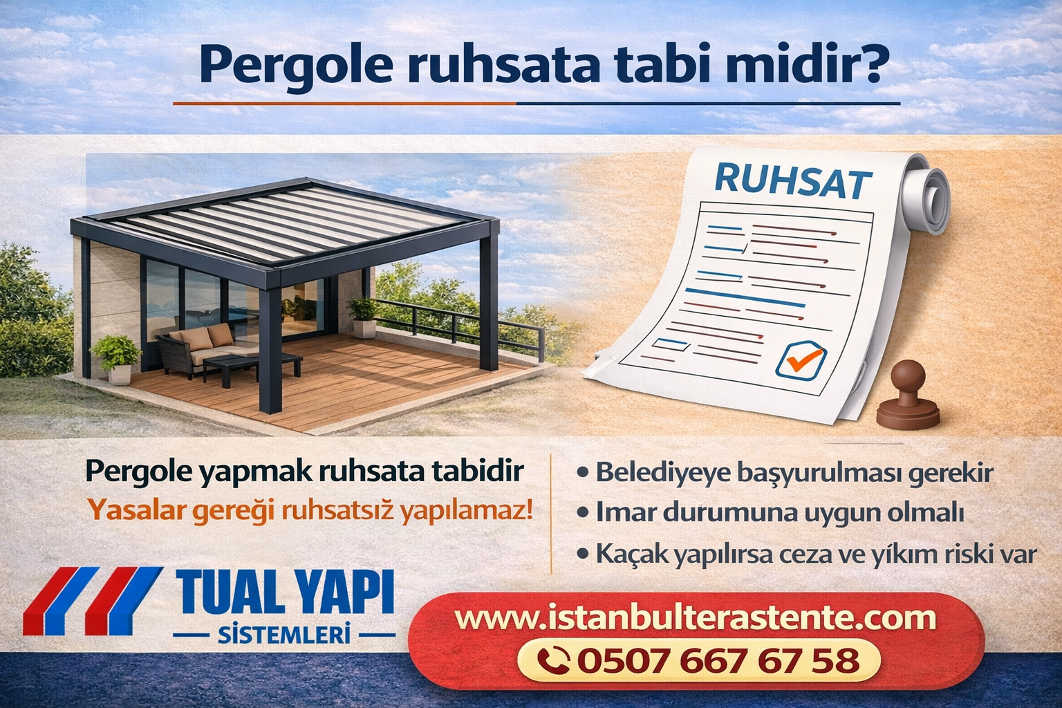 Pergole ruhsata tabi midir?