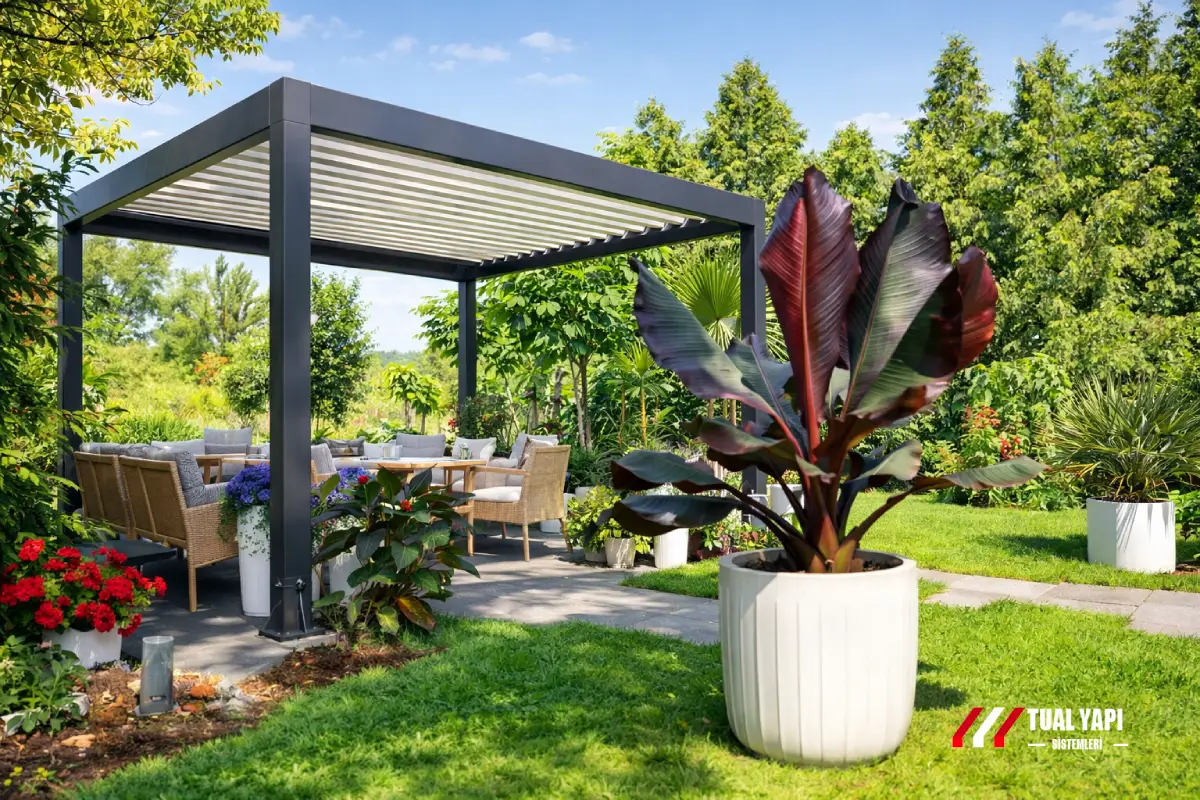 Alüminyum pergola çeşitleri otomatik motorlu pergola modelleri İstanbul pergola üretim ve montaj hizmeti