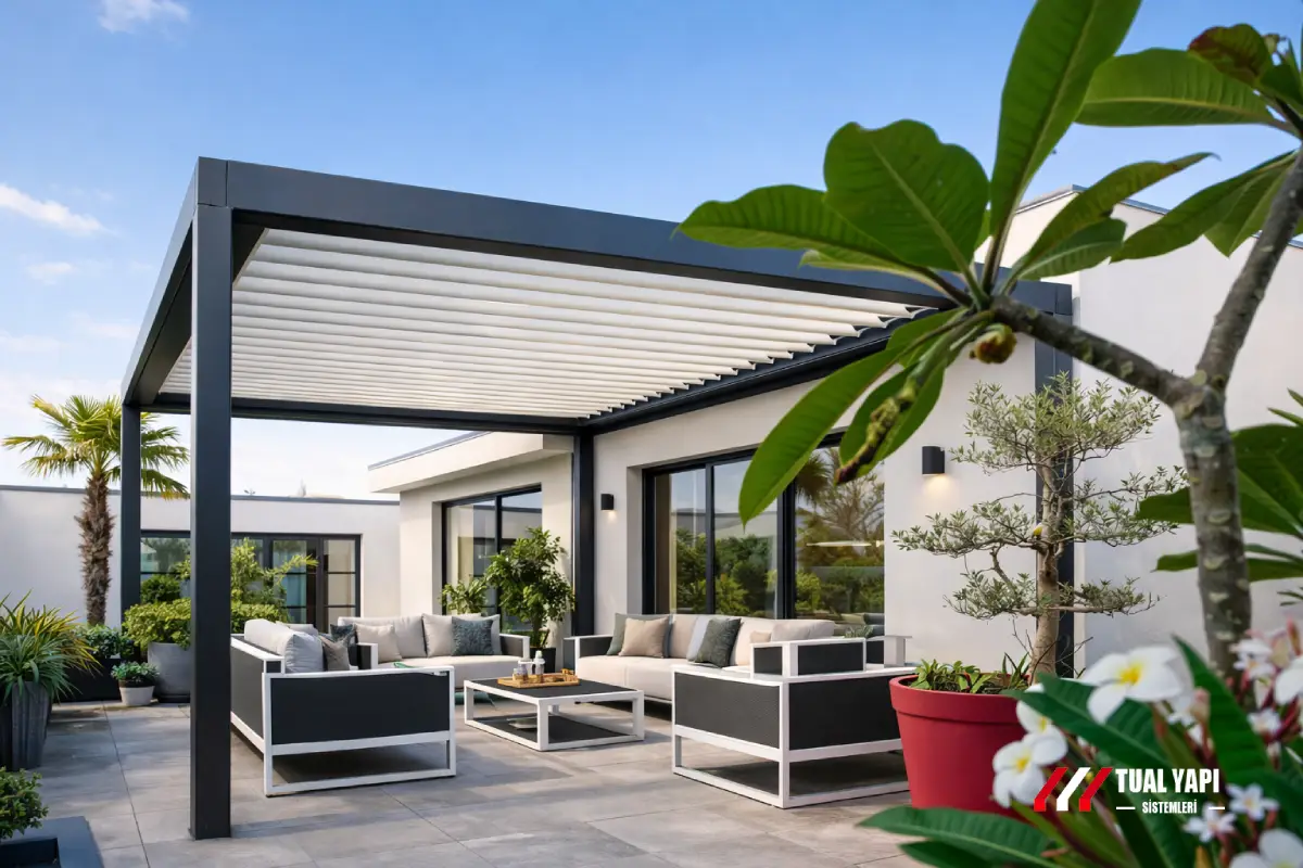 Alüminyum pergola fiyatları İstanbul m2 otomatik pergola fiyat hesaplama montaj ve keşif hizmeti