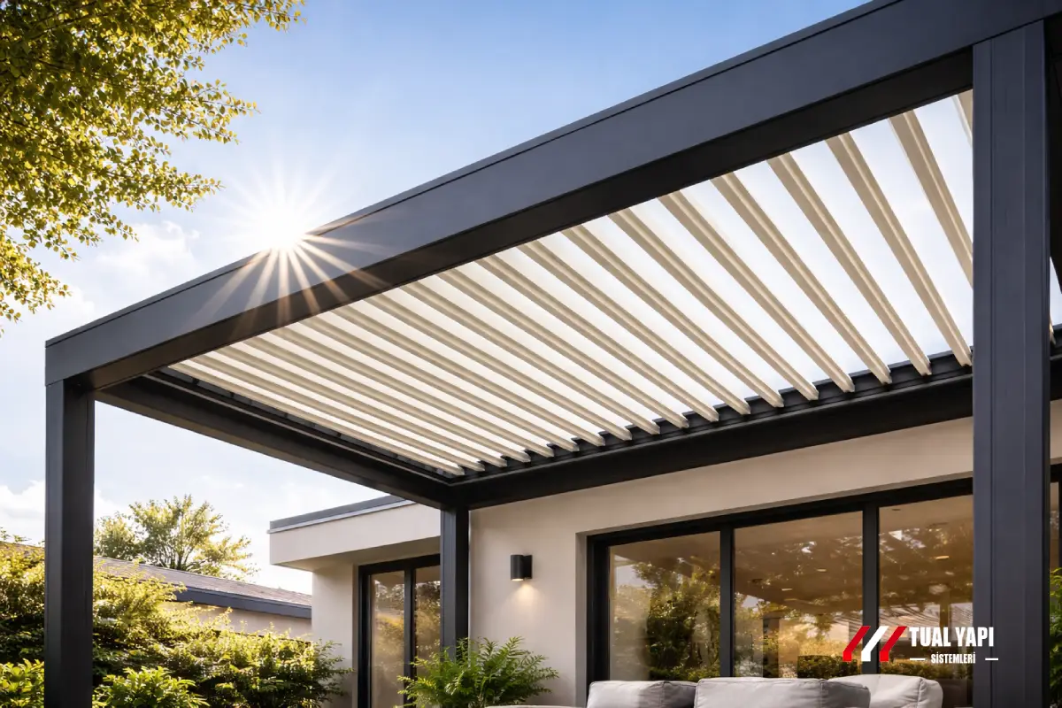 Alüminyum pergola sistemleri İstanbul otomatik alüminyum pergola üretim montaj ve satış hizmeti