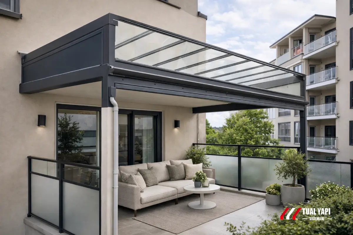 Balkon pergola fiyatları İstanbul küçük alan pergola m2 fiyat hesaplama montaj ve keşif hizmeti