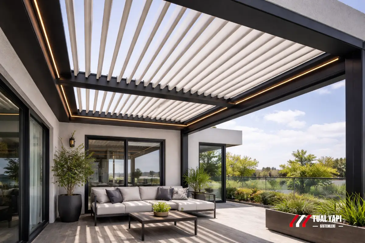 Bioklimatik pergola fiyatları İstanbul motorlu louver pergola m2 fiyat hesaplama ve montaj hizmeti