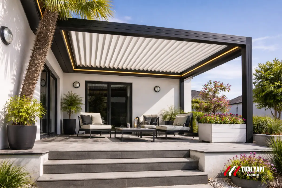 Bioklimatik pergola montaj İstanbul motorlu pergola kurulum hizmeti profesyonel montaj ve keşif hizmeti