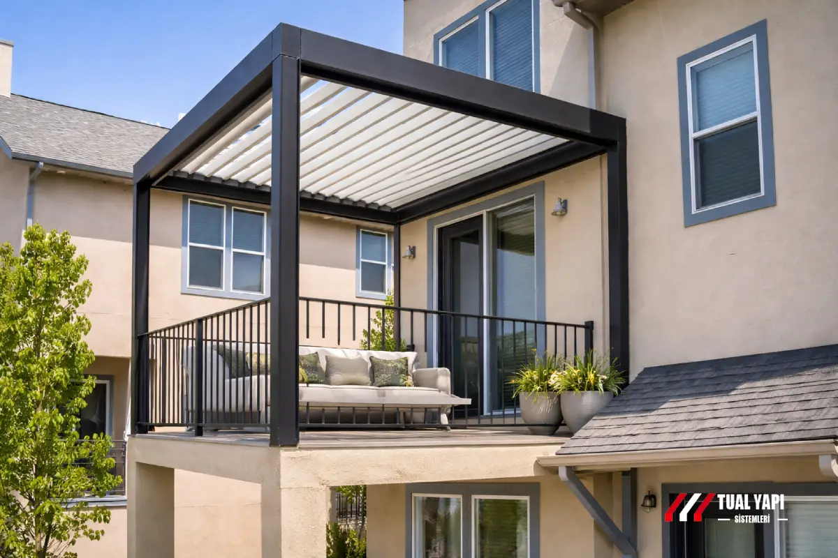 En modern balkon pergola modelleri İstanbul otomatik balkon pergola sistemleri üretim ve montaj hizmeti