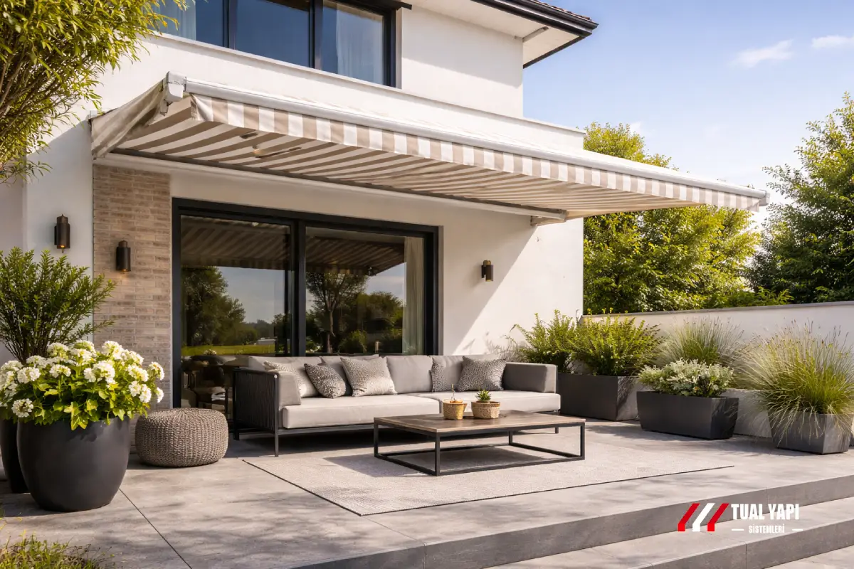 Otomatik katlanır tente sistemleri İstanbul motorlu tente üretim montaj ve satış hizmeti