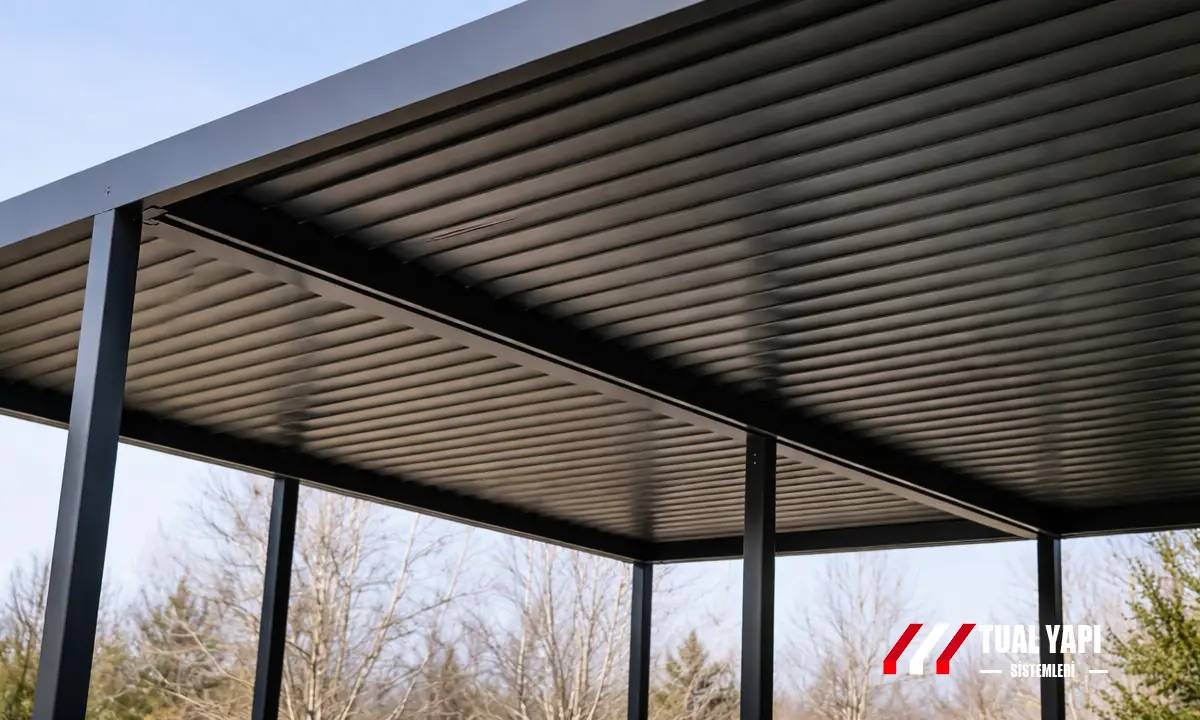 pergola çeşitleri ve modelleri motorlu açılır kapanır pergola sistemleri teras ve bahçe pergola seçenekleri